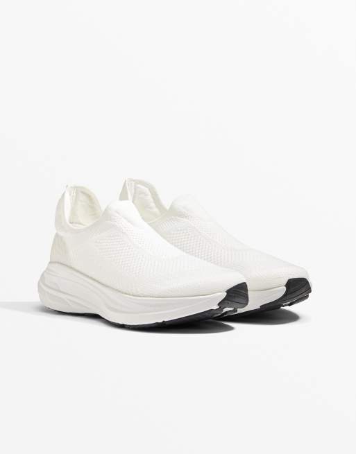 Oysho - Scarpe da corsa bianche senza lacci per principianti
