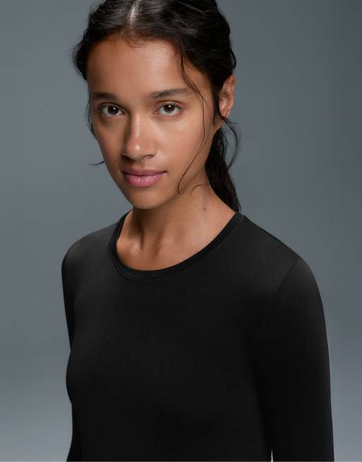 OYSHO Seamless base layers t-shirt in black, 3 of 4