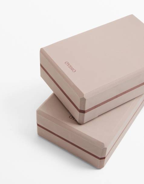 Oysho – Set med ljusbruna yogablock - view 1