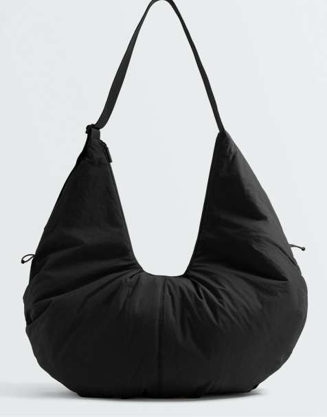 OYSHO shoppertaske med rynkeeffekt i sort - view 1