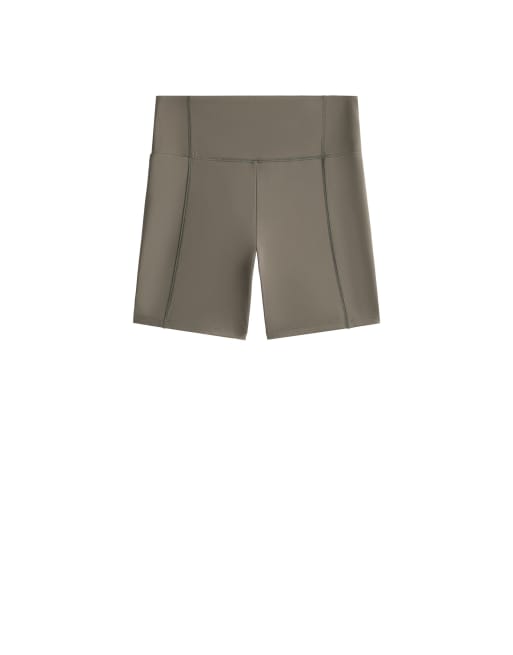 OYSHO short à séchage rapide taille haute 15 cm avec poches en olive, 7 de 7