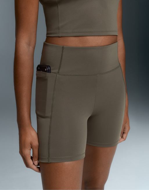 OYSHO short de sport taille haute à séchage rapide 15 cm avec poche noir, 3 de 7
