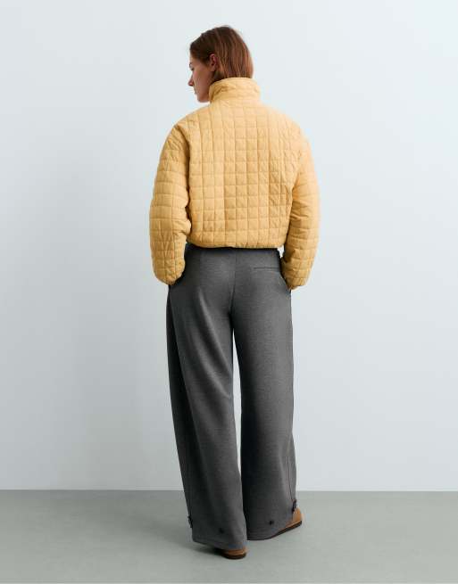 OYSHO Short fellex® aerogel padded jacket in ochre, 4 of 6