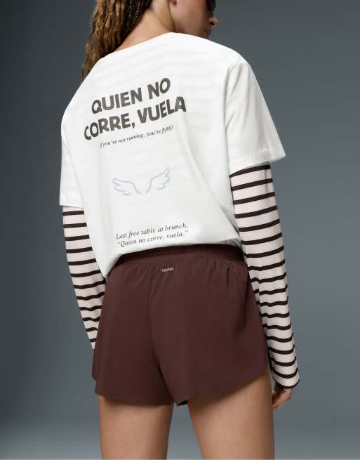 OYSHO short technique taille basse 6 cm marron, 4 de 7