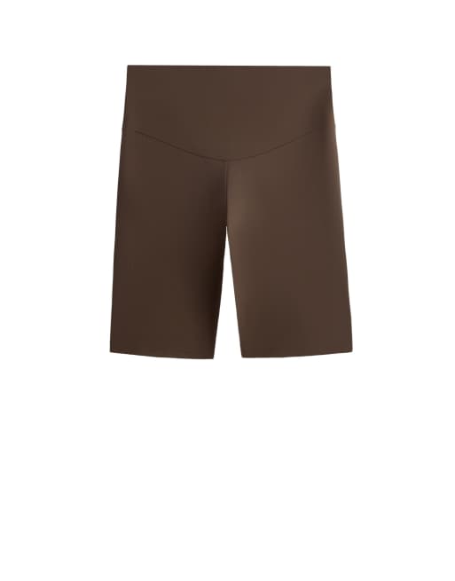 Oysho – Shorts aus Comfortlux in Hellbraun mit hohem Bund, 20 cm, 5 von 7