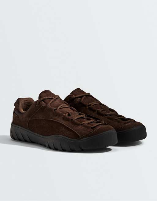 OYSHO Sneaker aus Spaltleder in Braun, 2 von 6