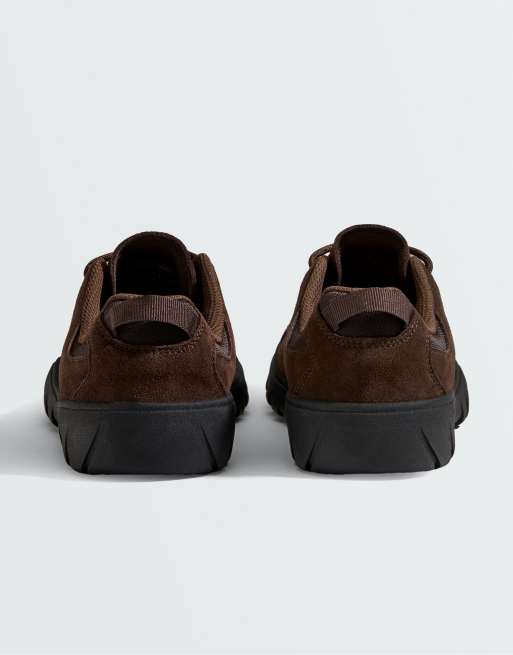 OYSHO Sneaker aus Spaltleder in Braun, 5 von 6
