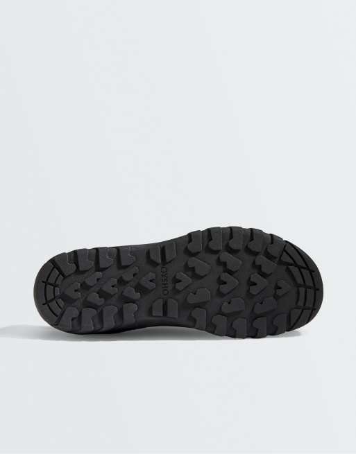 OYSHO sneakers i splitlæder i brun, 6 af 6