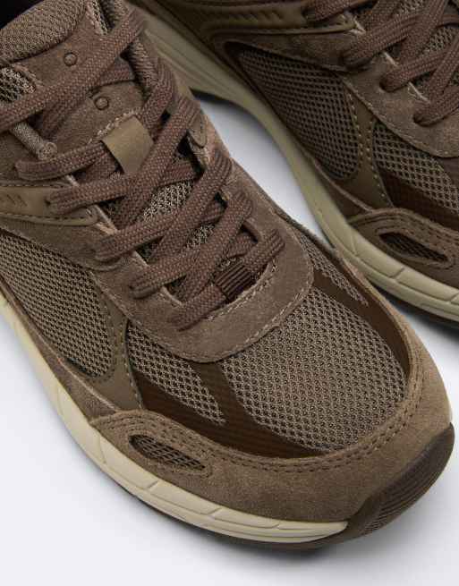 OYSHO sneakers multipezzo marroni per il tempo libero, 6 di 6