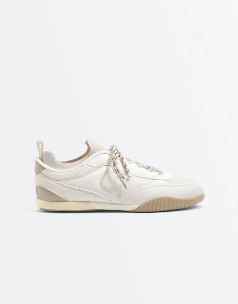 OYSHO Sock-style trainers in ecru - view 1