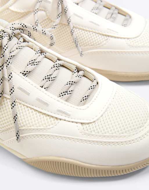 OYSHO Sock-style trainers in ecru, 3 of 4