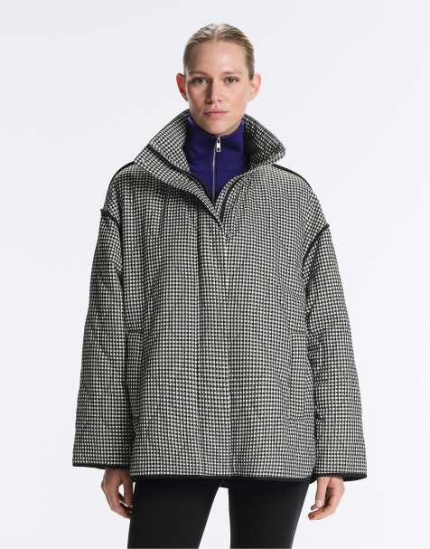 OYSHO - Sort jakke med for og gingham-tern i Fellex® Aerogel-materiale - view 1