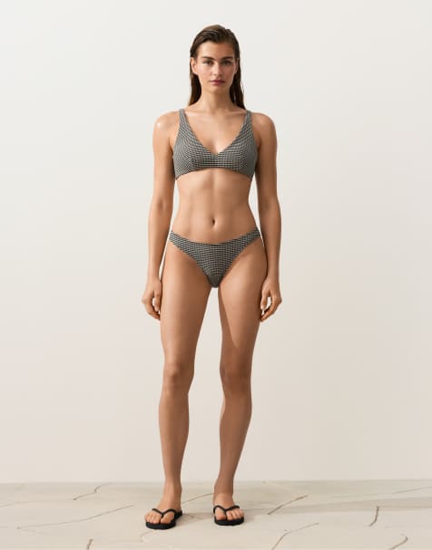 OYSHO - Sort klassisk bikinisæt med minitern - view 1