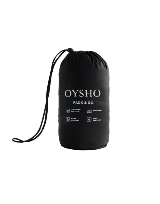 OYSHO - Sort kort dynejakke i 100% dun, 7 af 7
