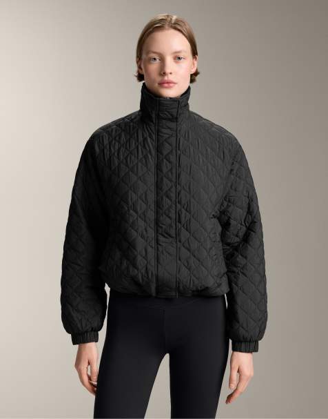 OYSHO - Sort kort jakke med polstring og Fellex® aerogel-behandling - view 1