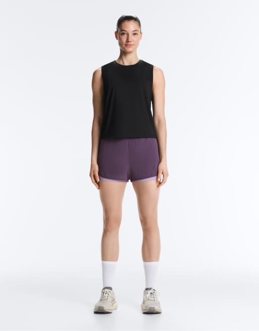 OYSHO - Sort ærmeløs T-shirt i tech-stof, 2 af 7
