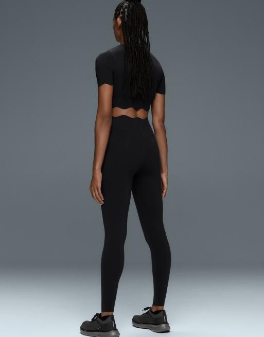 OYSHO - Sort tanktop med kompression og bølgekant, 4 af 5