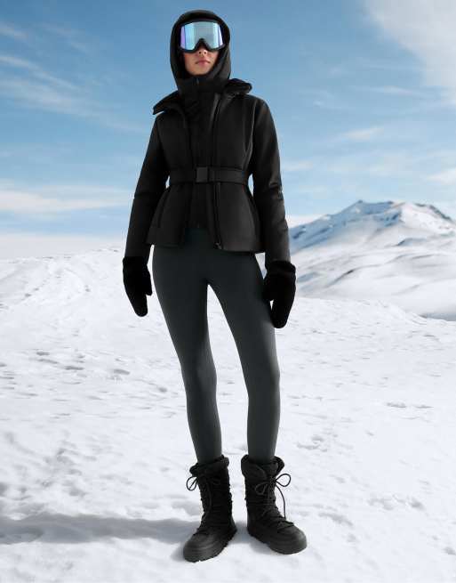 OYSHO - Sorte après-skistøvler med snørebånd i nylon, 2 af 4