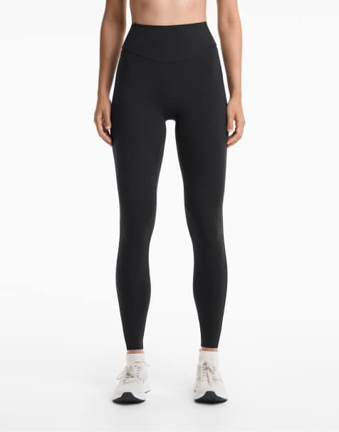OYSHO - Sorte lette ankellange 20-cm-leggings med høj talje og lommer - view 1