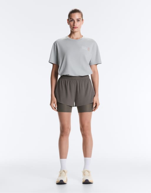 OYSHO - Sorte tekniske 2-i-1-shorts med mellemhøj talje, 4 af 4