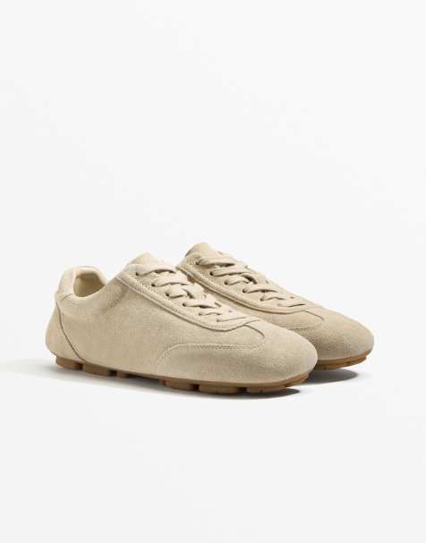 OYSHO - Split - Chaussons en daim - Sable - view 1