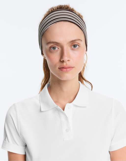 OYSHO – Sport-Stirnband in Braun gestreift, 6 cm Breite, 2 von 4
