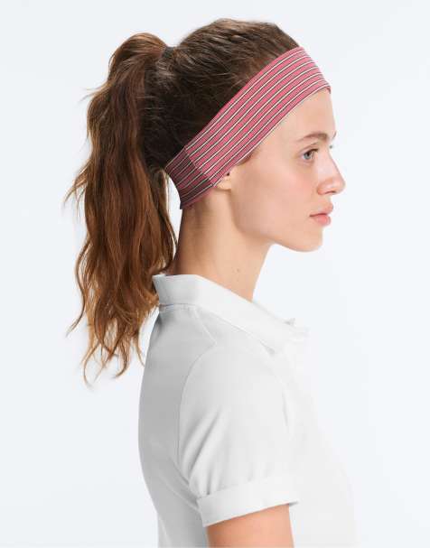 OYSHO – Sport-Stirnband in Rot gestreift, 6 cm Breite - view 1