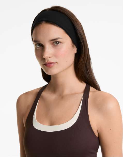 OYSHO – Sport-Stirnband in Schwarz, 6 cm Breite - view 1