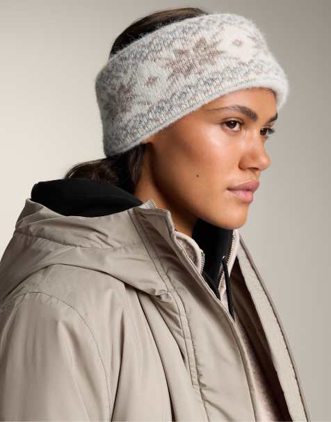 OYSHO – Stirnband in Ecru mit Jacquard-Muster - view 1