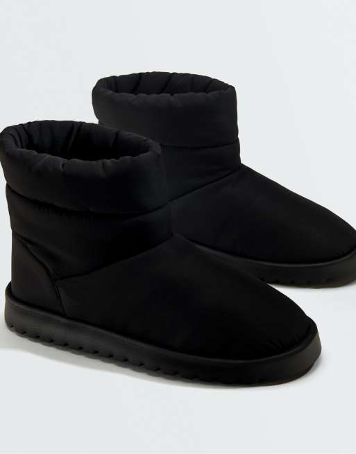 OYSHO stivaletti in nylon neri, 4 di 7