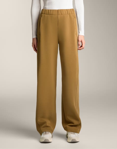 OYSHO Straight-leg trousers with brushed modal in acid - view 1