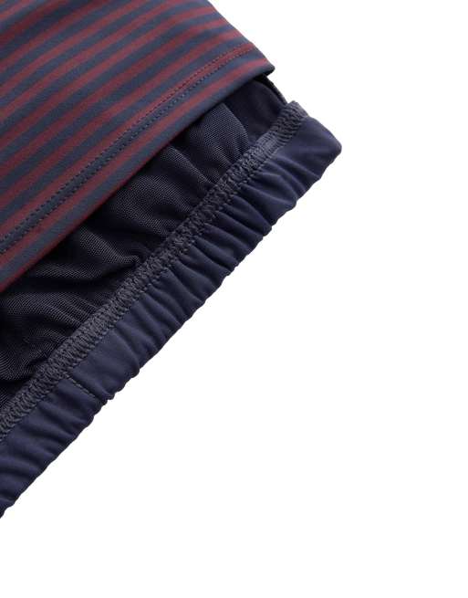 OYSHO stribet tanktop med korte ærmer i Comfortlux i rød, 6 af 7