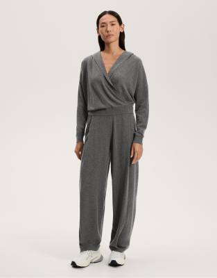 OYSHO - Strickhose in Grau mit Kokon-Passform