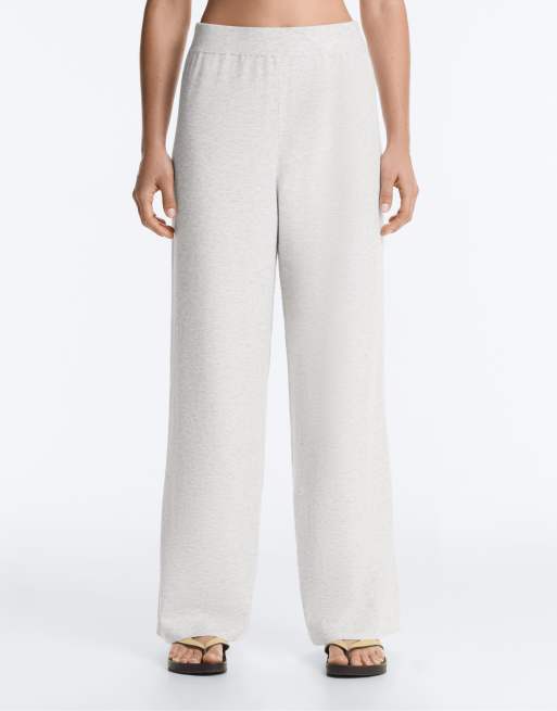 OYSHO Strickhose mit geradem Schnitt in Grau, 2 von 4