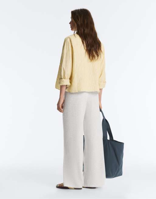 OYSHO Strickhose mit geradem Schnitt in Grau, 4 von 4