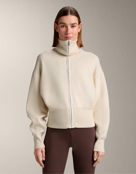 OYSHO – Strickjacke in Vanille mit Kontrast-Reißverschluss - view 1