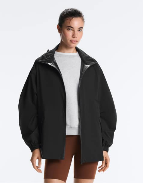 OYSHO Super extra lightweight packable waterproof 10k jacket in black - view 1