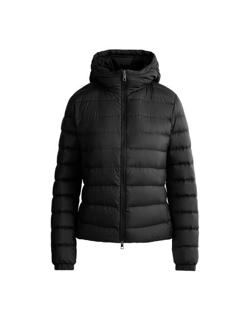 OYSHO – Svart, kort, vadderad jacka i 100% dun, 5 av 7
