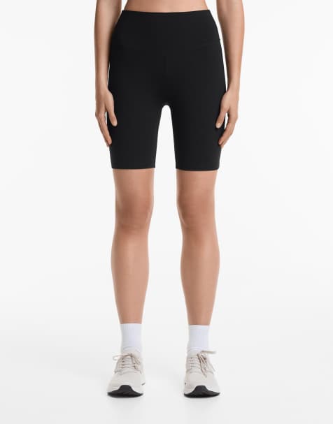 Oysho – Svarta leggings i polyamid med bomullskänsla, 20cm - view 1