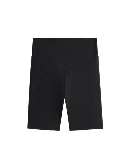 Oysho – Svarta leggings med kompression, ficka och hög midja, 20cm, 7 av 7