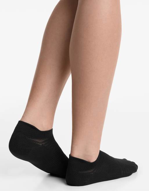 Oysho – Svarta, osynliga strumpor i polyamidmix med hälflik, 3-pack, 4 av 4