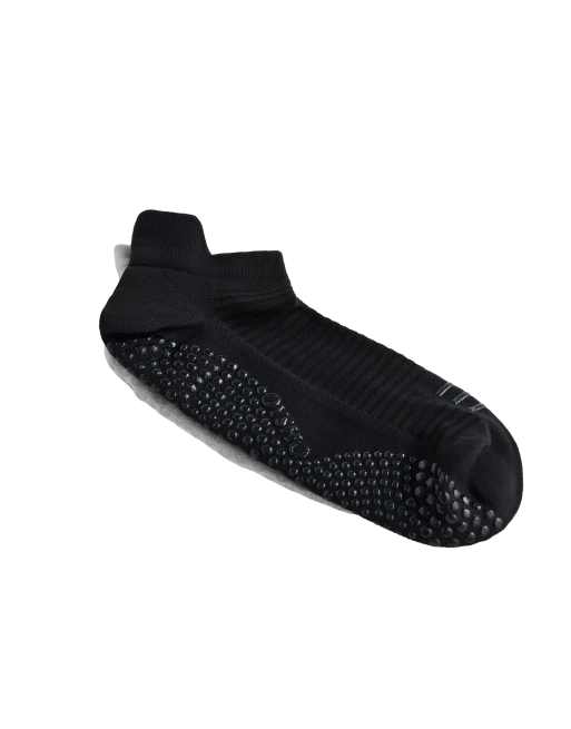 Oysho – Svarta sneakerstrumpor för yoga och pilates i polyamid, 2-pack, 2 av 3