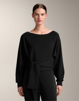Sweat noué en modal doux au toucher - Noir L