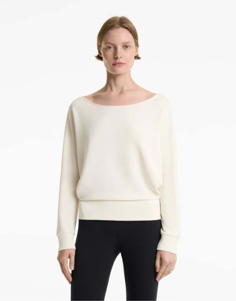 OYSHO Sweatshirt with modal in ecru - view 1