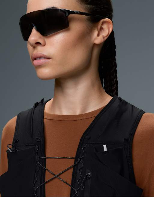 OYSHO t-shirt à manches longues en coton mélangé camel, 2 de 6