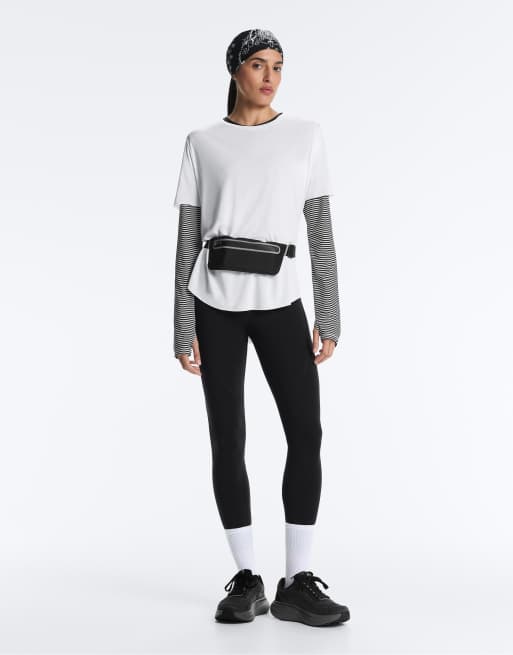 OYSHO - T-shirt a maniche corte bianco sporco in misto modal, 2 di 4