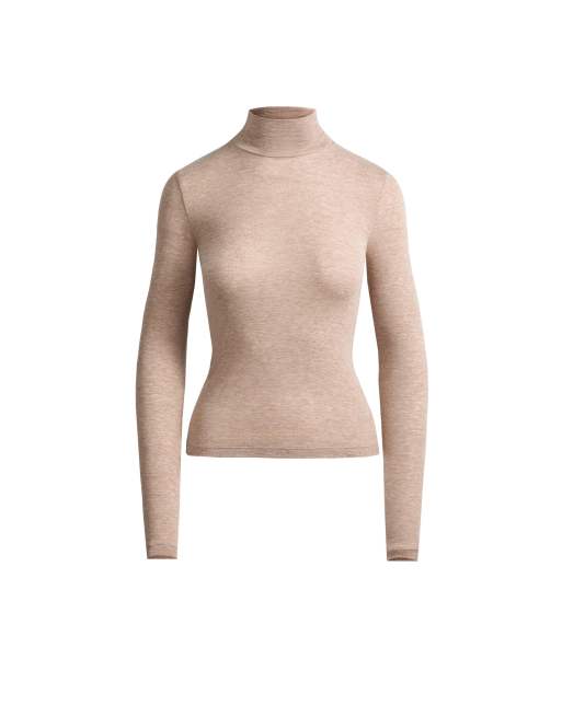 OYSHO T-shirt baslager i ribbad mink, 5 av 5