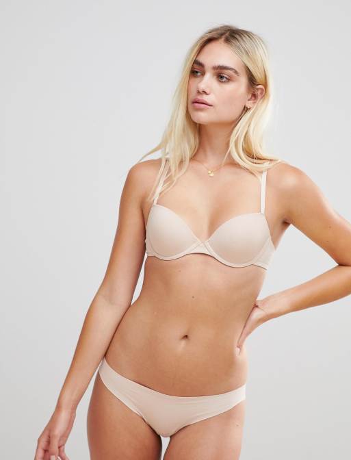 Oysho t-shirt bra in nude