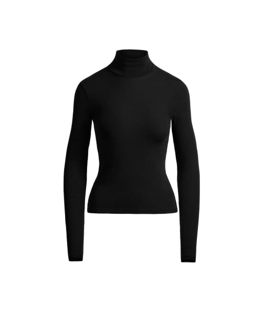 OYSHO T-shirt sous-couche côtelé noir, 5 de 5