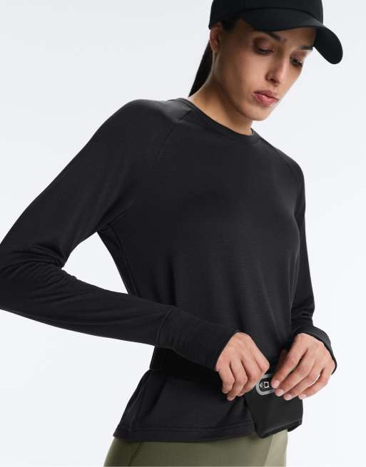 OYSHO - T-shirt technique à manches longues - Noir, 3 de 4